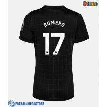 Fotballdrakt Dame Tottenham Hotspur Cristian Romero #17 Bortedrakt 2025-26 Kortermet